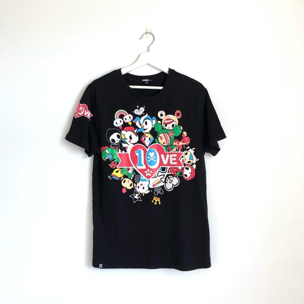 Tokidoki TKDK 10th Anniversary T-Shirt | Black, Size Large